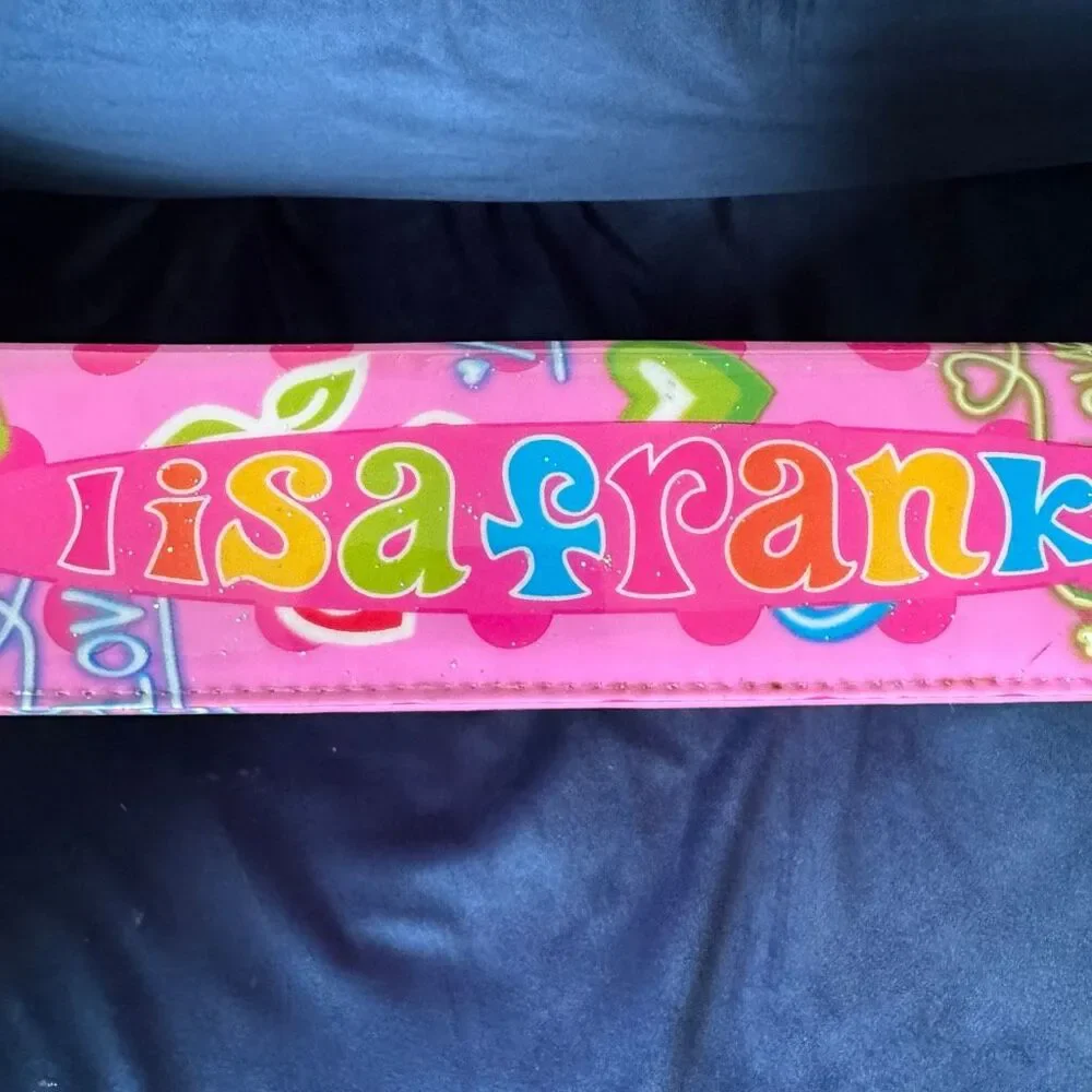 Vintage Lisa Frank Puppy Love Dog Glitter Hearts Colorful 3 Ring Binder